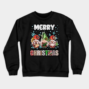 Merry Christmas Gnome Family Funny Xmas Tree Women Men Kids Crewneck Sweatshirt